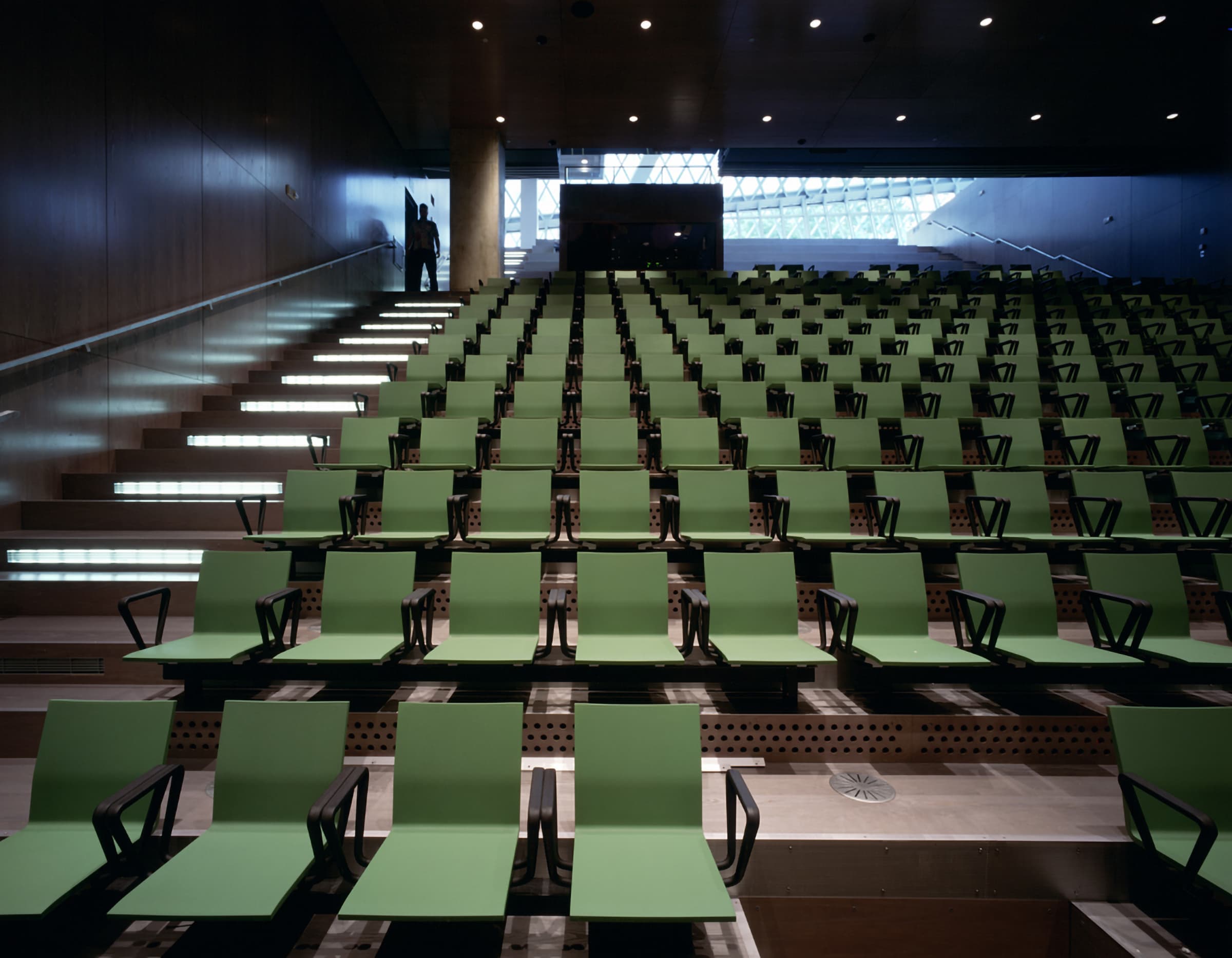 Photograph of the auditorium of Seattle Central Library.
