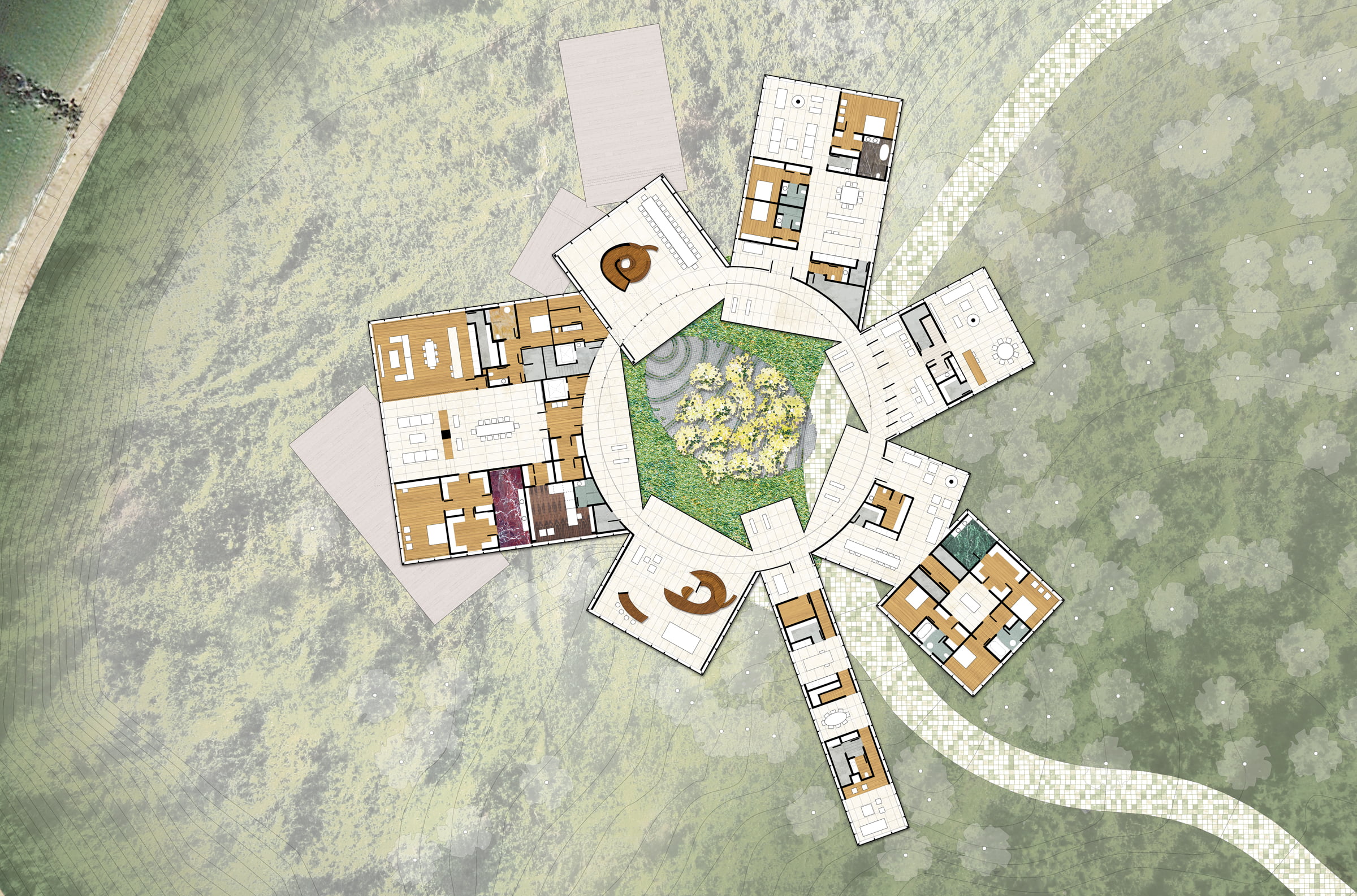 Necklace Residence Plan Level 1.